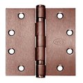 Ives 5-Knuckle Ball Bearing Hinge, Standard Weight, 4-1/2-in x 4-1/2-in, Oil Rubbed Bronze Finish 5BB1 4.5X4.5 613